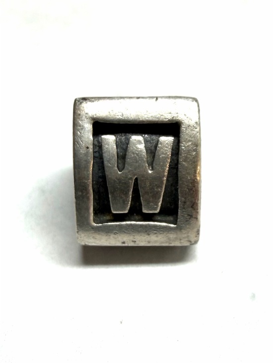 Pandora Jewelry - Pandora Sterling Silver Alpha Letter W Charm #790323W Retired ALE